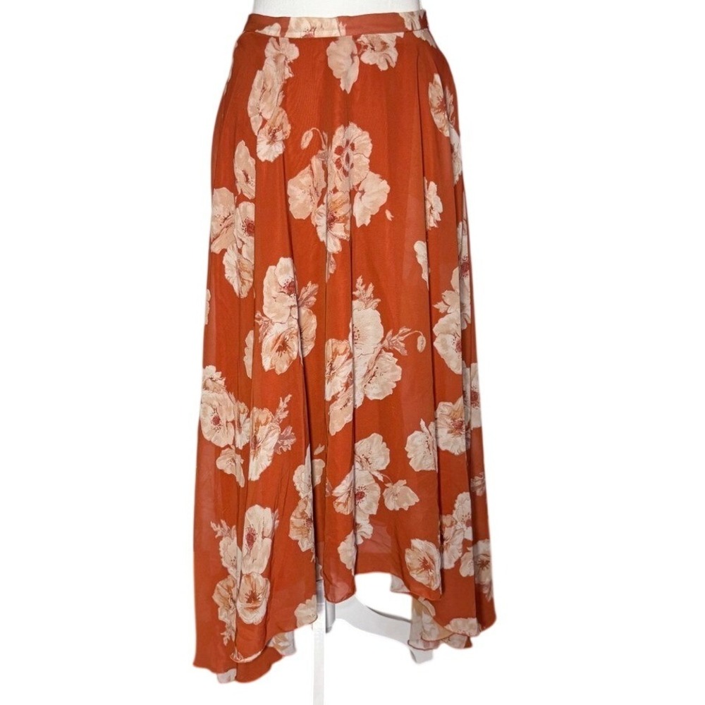 Mia Joy‎ by Joyfolie Floral Maxi Skirt – Rust/Beige – Girls size 14